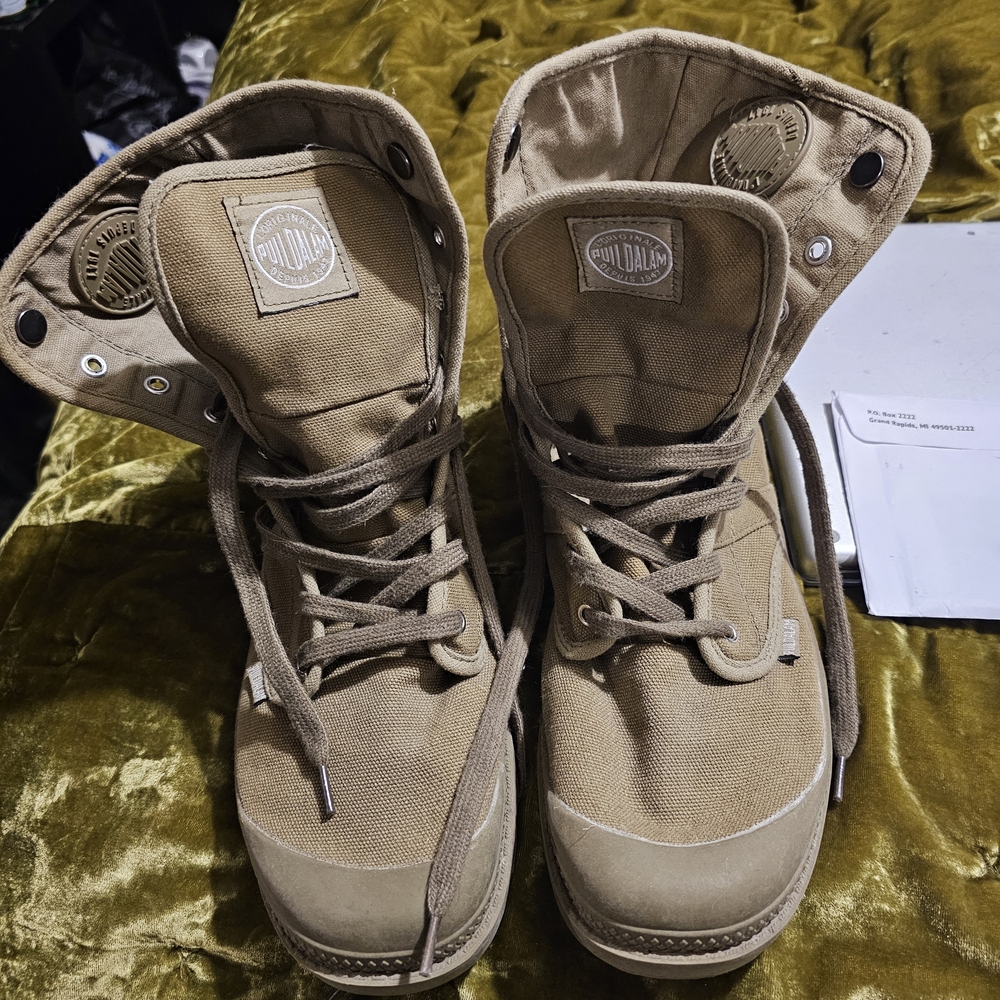 Palladium Tan High-Top Boots